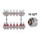 Комплект: Thermo Alliance Standart Колектор латунний з витратомірами 1&amp;quot;х7 SD235W7 + SD Євроконус 3/4''х16×2 SD346 - 1