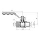 Кран кульовий SD Plus 1/2&amp;quot; ВЗ газ PN40 ручка - 2