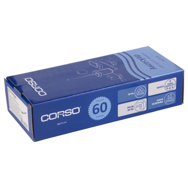 Держатель для туалетной бумаги GARDA 163×70×36мм CORSO (W) (9680545) - 5