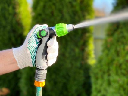 Пістолет для поливу металевий Presto-PS насадка на шланг (7774B) - 3