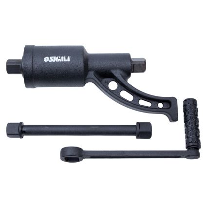 Гайковерт ручной 320мм, 5800Нм (1:68) с насадками 32, 33мм Sigma (6009011) - 3