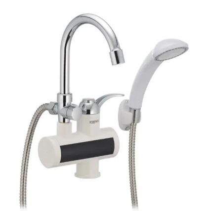 Водонагреватель проточный 3 кВт ELW22-E с индикатором темп. (со шлангой и воронкой) ZERIX - 2