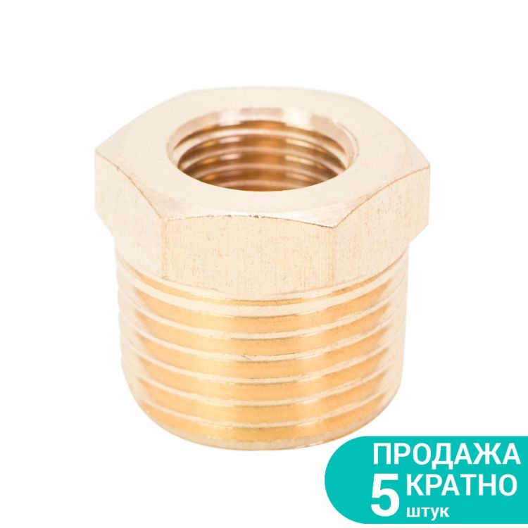 Соединение 1/4&amp;quot; × 1/2&amp;quot; (латунь) Sigma (7025521) - 1
