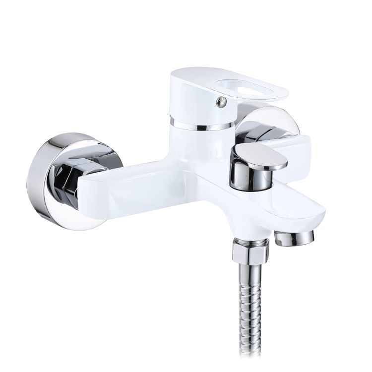 Смеситель для ванны Lidz Latwa 006 (с душевым гарнитуром) (k35) LDLAT006WHI45424 White - 1