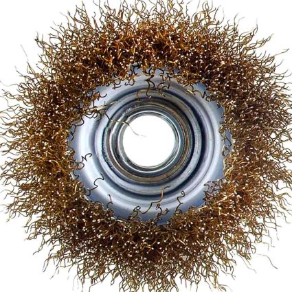 Щітка дротяна чашевидних Ø65мм М14×2мм (латуньований) Sigma (9014061) - 3