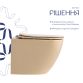 Унітаз підвісний Qtap Robin Ultra Quiet 520×365×340 мм, Beige, з сидінням Slim Duroplast / Soft-close / Quick Release QTROB26SB48997 - 4
