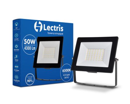 Прожектор LED50W 4300Лм 6500K 185-265V IP65 Lectris - 1