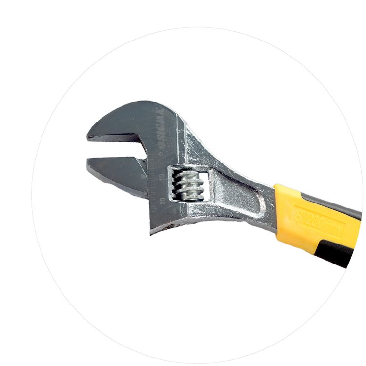 Ключ разводной 200мм CrV (обрезиненная рукоятка) Sigma (4101021) - 5