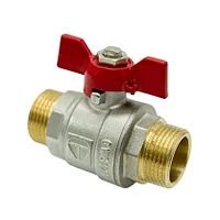 Кран кульовий HLV 1 зовнішня/зовнішня метелик - 1