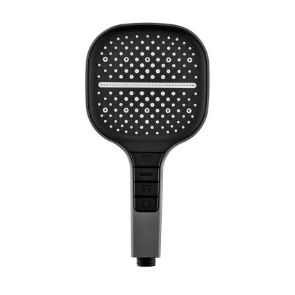 Лійка для ручного душу Qtap Rucni 130x130 мм QTRUC125BLM45957 Black Matt - 1