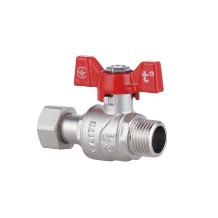 Кран кульовий з накидною гайкою SD Forte 1/2&amp;quot; ВН для води прямої - 3