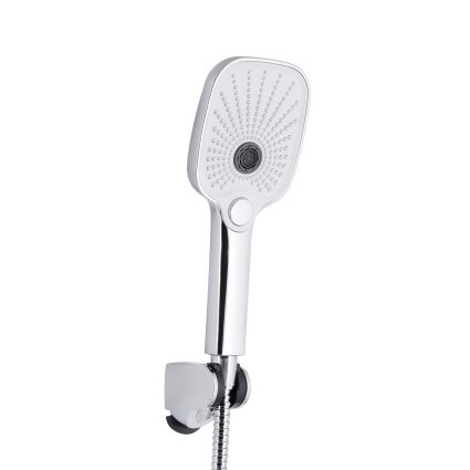 Змішувач для ванни Gemini (з душовим гарнітуром) QTGEM259CRW45683 Chrome/White Qtap - 4