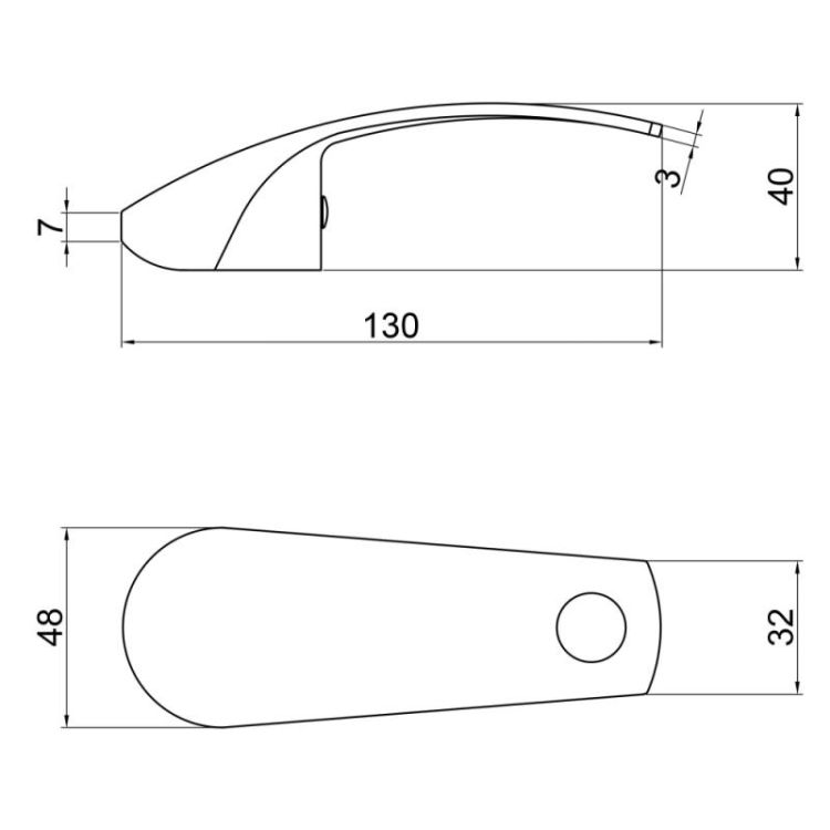 Ручка для змішувача Lidz (CRM) 57 81 040 02 Mars - 2
