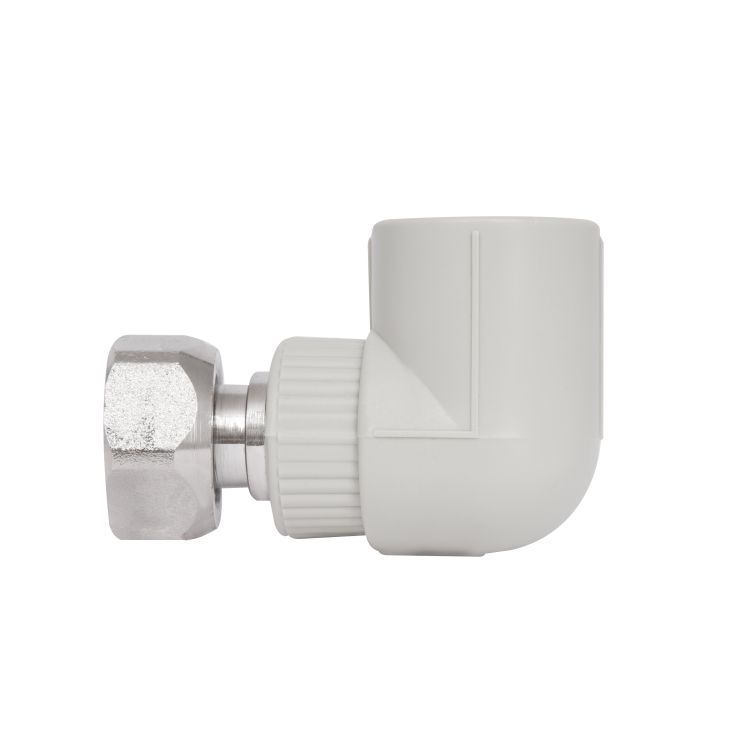 Колено с накидной гайкой Blue Ocean 25х3/4 латунный шток - 5