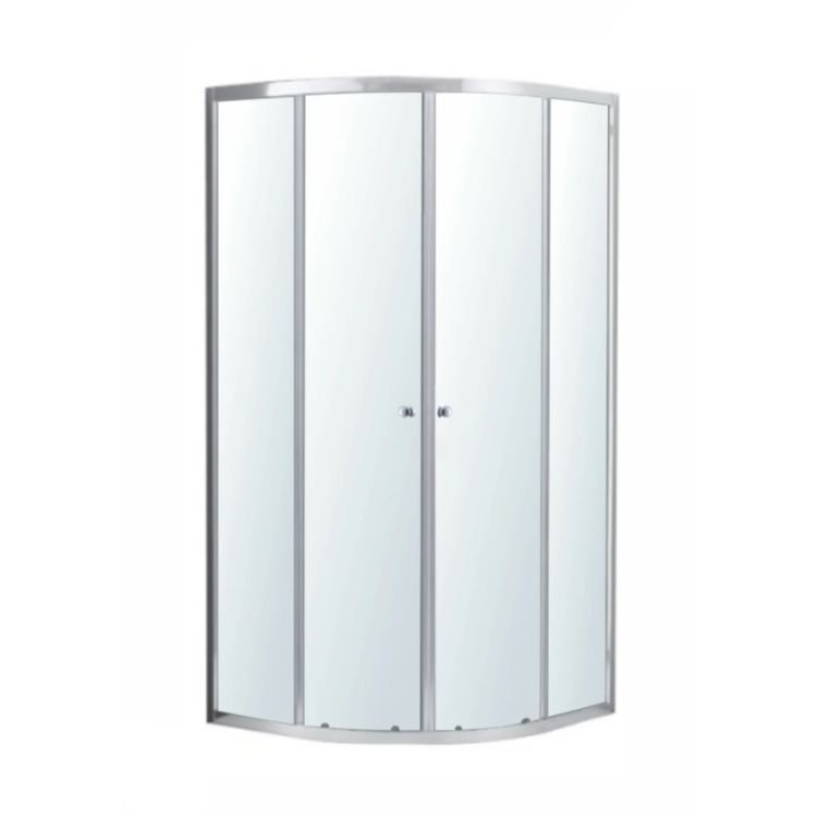 Душ.кабина CADIZ 90-R 1039.114501 полукруглая, 90*90*190см раздвижная, стекло прозрачное VOLLE - 1