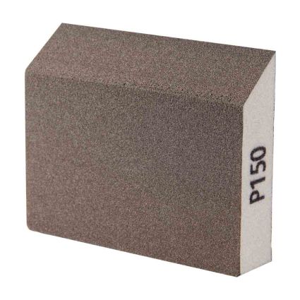 Губка шлифовальная четырехсторонняя угловая 110×90×25мм P150 Sigma (9130481) - 2
