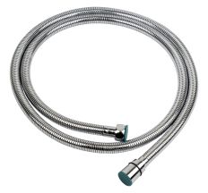 Шланг для душу 1/2 " SS посилений хромований растяжной з підшипником 150-210см AQUATICA XB-6153 (9792010)