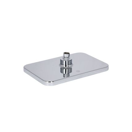 Лійка для верхнього душу Qtap Hlavova 260x180 мм прямокутна QTHLA107CRM45784 Chrome/Black - 3