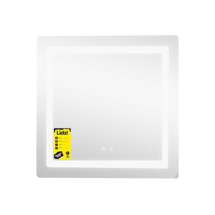 Дзеркало Lidz Kubis (KU2) 700х700 з LED-підсвічуванням Touch, з антизапотіванням, з димером, рег. яскравості LDKU70070049288 - 4