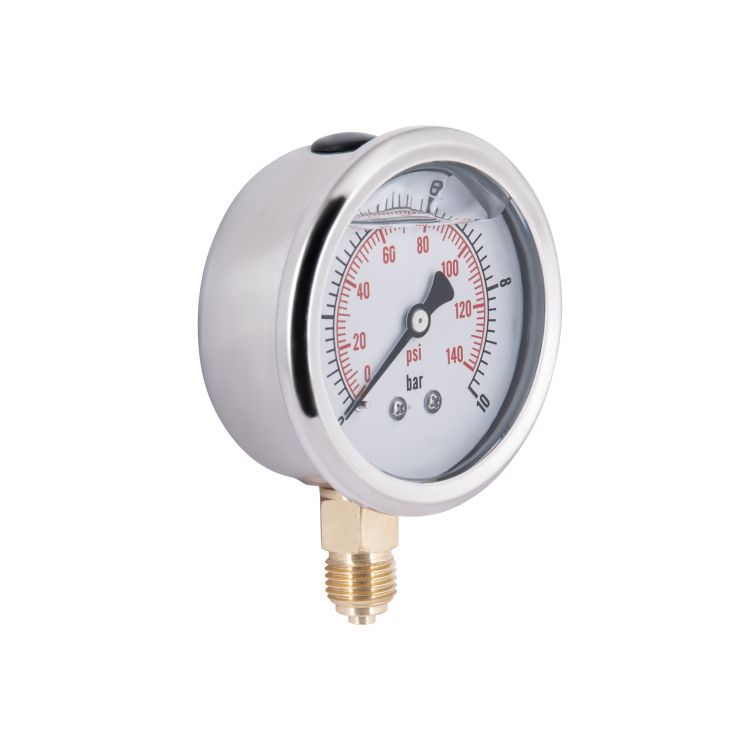 Манометр із гліцерином Thermo Alliancе Forte 10 бар, 1/4&amp;quot;З, нижнє підключення TAF170G10B - 4