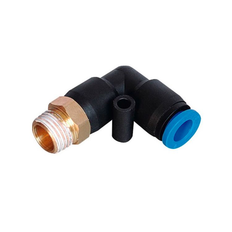 Штуцер цанговий (кутовий) Ø8*8*8мм МТ 1/4&amp;quot; Sigma (7027131) - 1