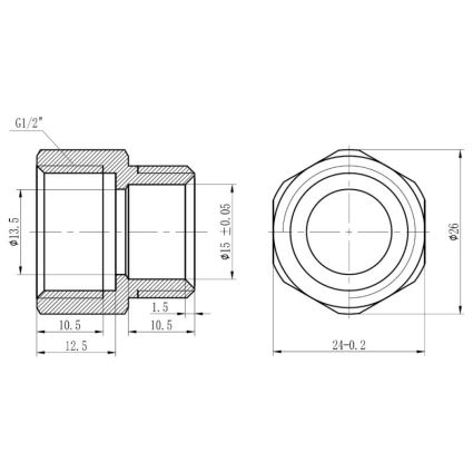 Згін металопл 16*1/2в SD FORTE SF171W1615 - 2