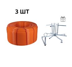 Акційний набір Thermo Alliance: 3 бух. Труба PEX-A EVOH ORANGE, 3 шари, 16×2,0 мм (600 м), Spain + Обладнання для розмотування труби