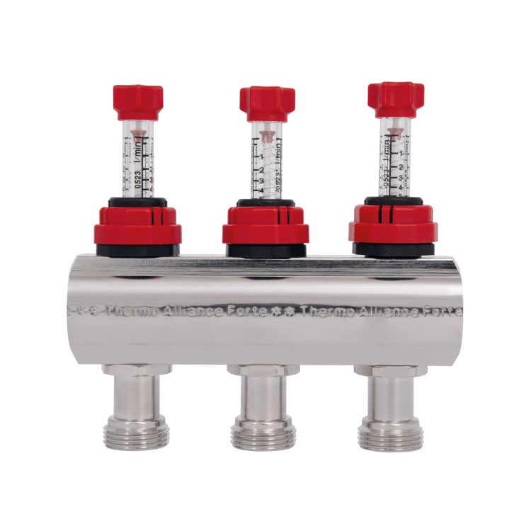 Коллектор с расходомерами SD Forte 1&amp;quot; на 3 выхода - 5