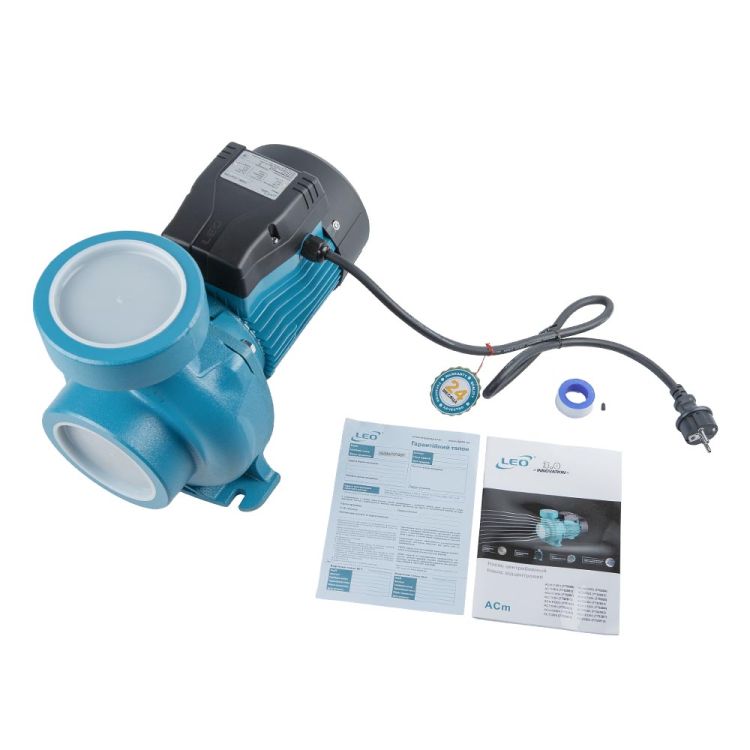 Насос центробежный 2.2кВт Hmax 17.5м Qmax 1100л/мин 3&amp;quot; LEO 3.0 (775284) - 2