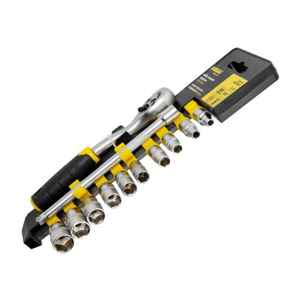 Ключ-трещотка 1/4&amp;quot; с набором насадок и удлинителем 12шт CrV mid Sigma (6003501) - 3