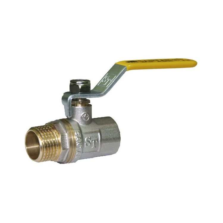 Кран кульовий газовий SANTAN 1/2&amp;quot; Standard ручка зовнішня/внутрішня - 1