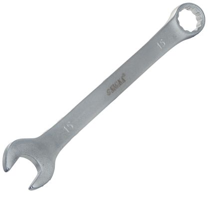 Ключ рожково-накидной 15мм CrV satine Sigma (6021151) - 5