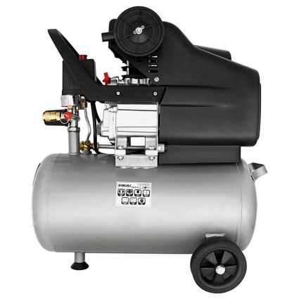 Компресор одноциліндровий 1.8 кВт 230л/хв 8бар 24л (2 крана) Sigma (7043131) - 3