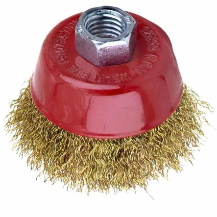 Щітка дротяна чашевидних Ø65мм М14×2мм (латуньований) Sigma (9014061) - 1