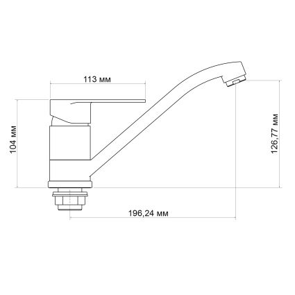 Змішувач для кухні Lidz Tani 003 (k40) LDTAN003CRM44968 Chrome - 2
