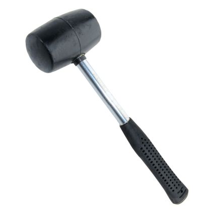 Киянка резиновая чёрная 450г металлическая обрезиненная рукоятка SIGMA (4317481) - 2