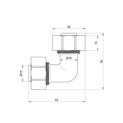 Кут обтискний SD Plus 20 SD155W2020 - 2