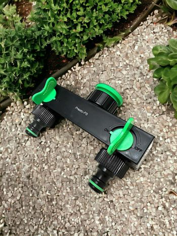 Кран шаровый Presto-PS на 2 выхода с внутренней резьбой 3/4-1 дюйм (4080) - 5