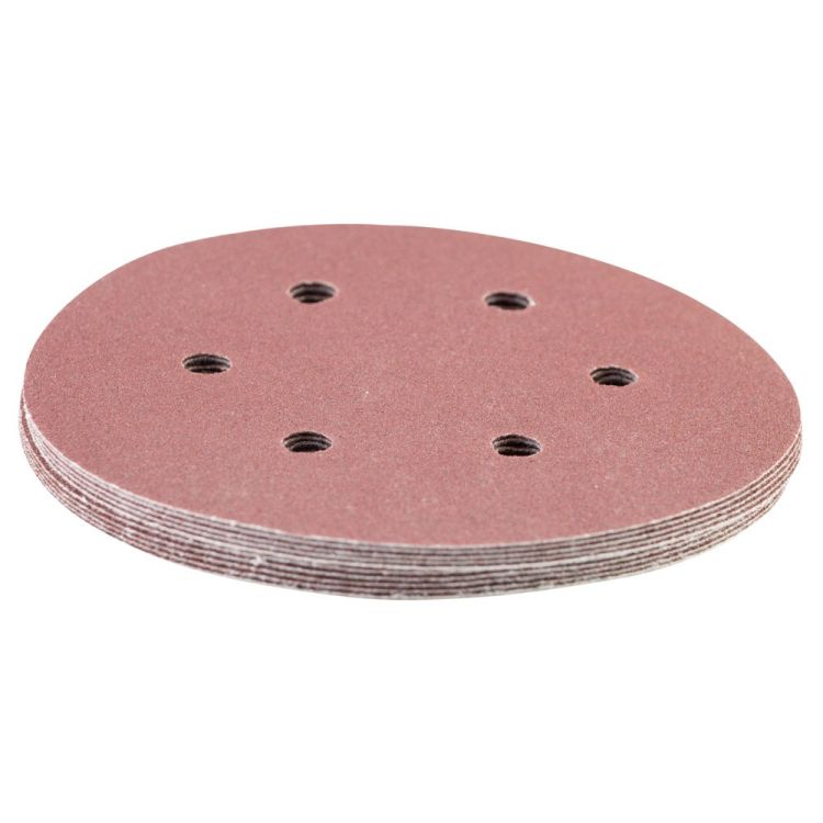 Шлифовальный круг 6 отверстий Ø150мм P120 (10шт) Sigma (9122271) - 3