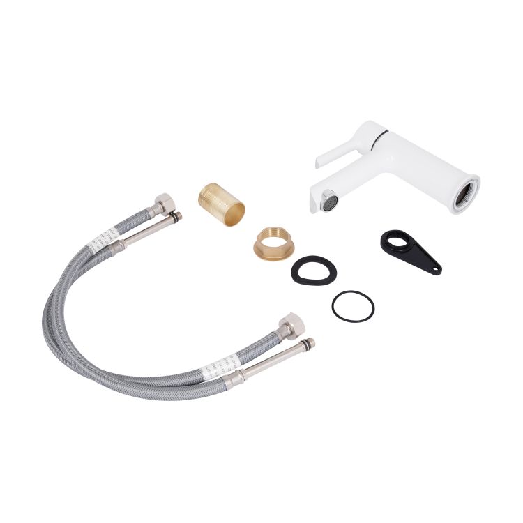 Смеситель для раковины Qtap Grand WHI 001F - 7