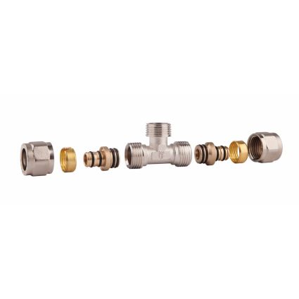 Тройник обтискний SD Forte 16х1/2&amp;quot;х16 ЗР SF178W161516 - 1