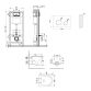 Комплект: Qtap Taurus Ultra Quiet подвесной унитаз QT2433084EUQW + Nest комплект инсталляции 4в1 (Клавиша круглая White) QT0133M425 + QT0111M11110W - 2