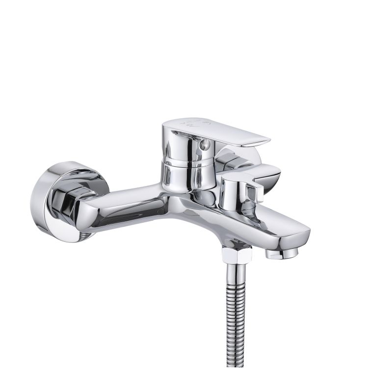 Змішувач для ванни Leo New (з душовим гарнітуром) QTLEO259CRM45563 Chrome Qtap - 1