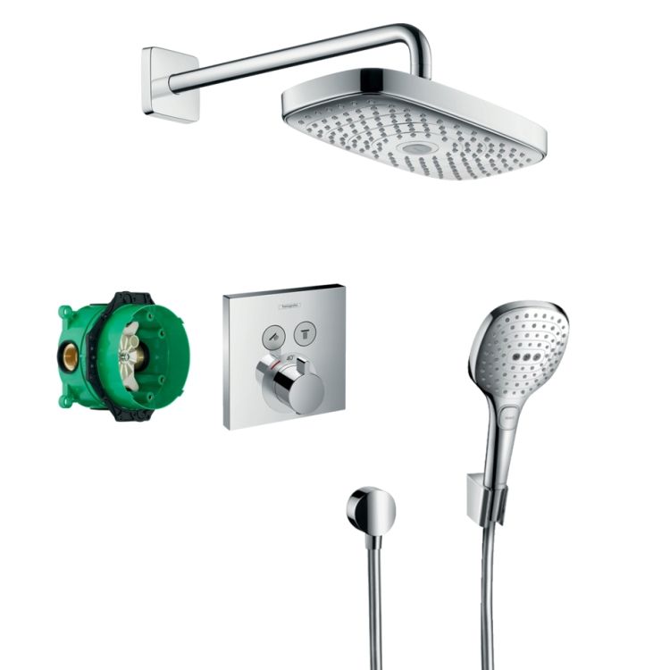 Raindance Select E/ShowerSelect Душевой набор (верхний, ручной душ, ibox, термостат) - 1