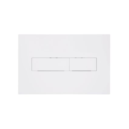 Клавіша змиву Qtap Standard 152x236x28 мм, White, лінійна QTSTD164W49471 - 1