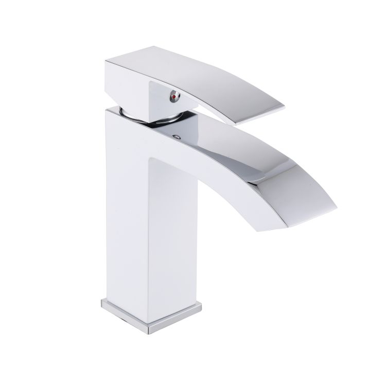Змішувач для раковини Swan Cascada QTSWA270CRW45568 Chrome/White Qtap - 1