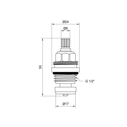 Кран-букса Lidz (BRA) 53 01 031 01 резина 1/2&amp;quot; - 2