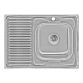 Кухонна мийка Lidz 6080-R Decor 0,6 мм (LIDZ6080RDEC06) - 1