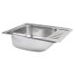 Кухонна мийка Brinex 5848 0,8 мм Micro Decor (BRIN5848MDEC08) - 3