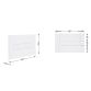 Клавіша змиву Qtap Standard 152x236x28 мм, White, лінійна QTSTD164W49471 - 2